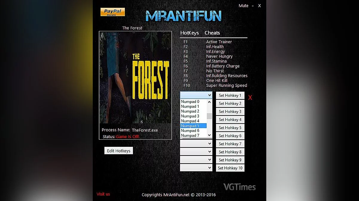 The Forest — Трейнер / Trainer (+10) [0.56] [MrAntiFun]
