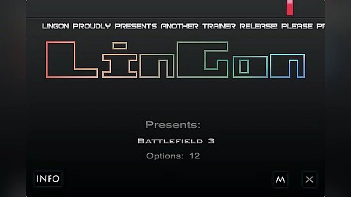 Battlefield 3 — Трейнер / Trainer (+12) [1.08: Origin Version] [LinGon]