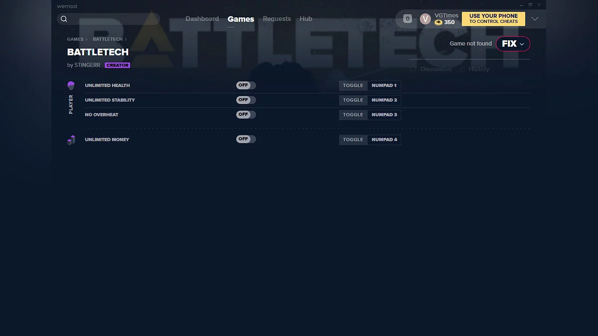 BattleTech — Трейнер (+4) от 09.03.2020 [WeMod]