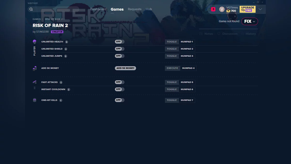 Risk of Rain 2 — Трейнер (+7) от 15.08.2020 [WeMod]