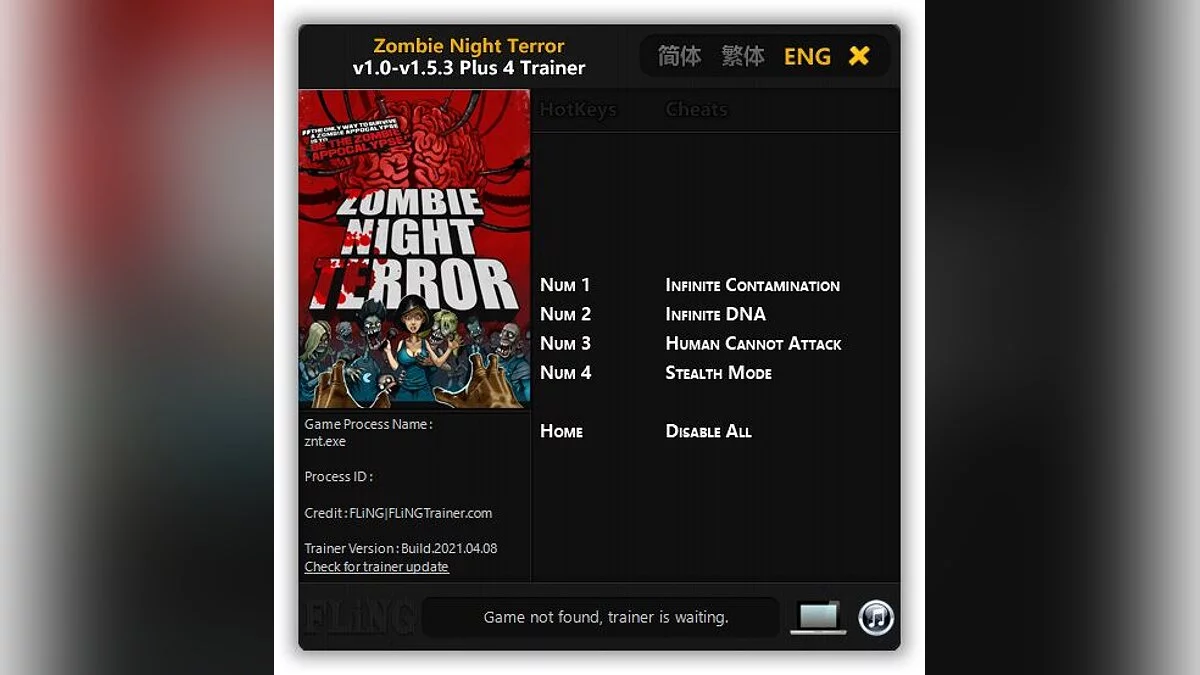 Zombie Night Terror — Трейнер (+4) [1.0 - 1.5.3]