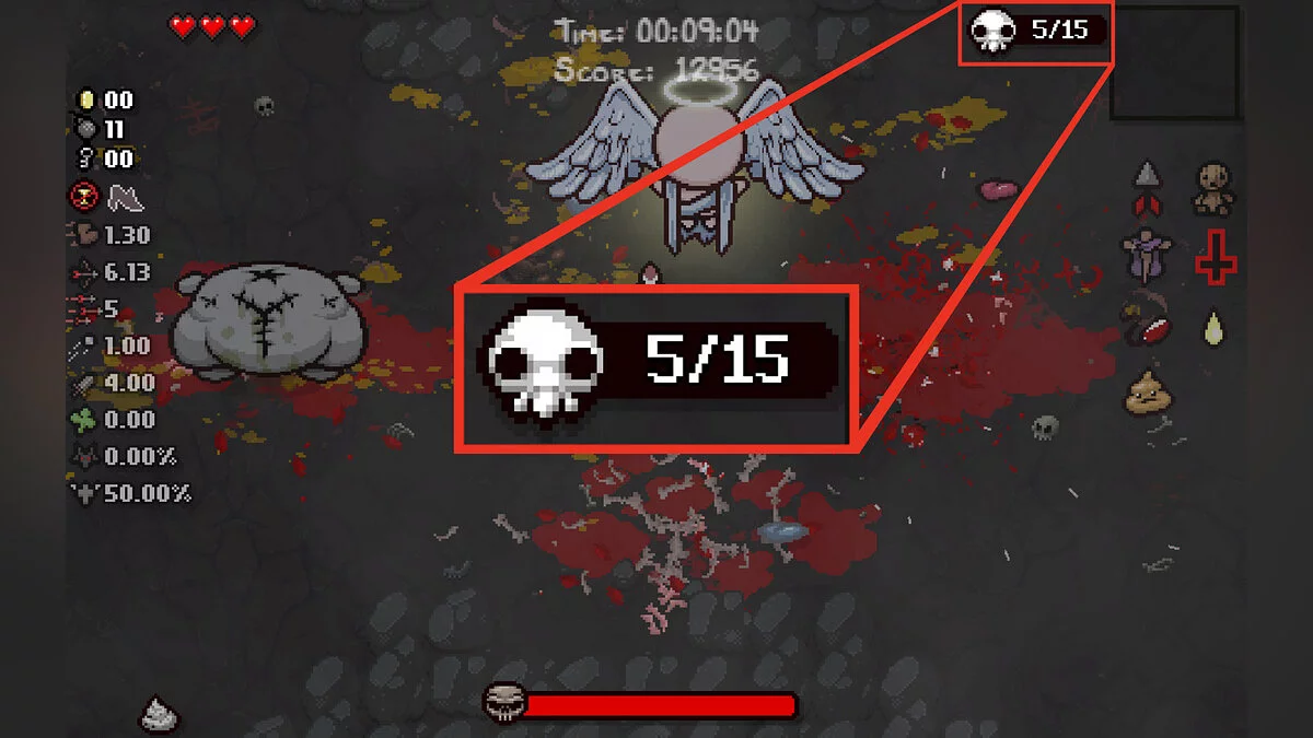 Binding of Isaac: Rebirth — Счетчик волн