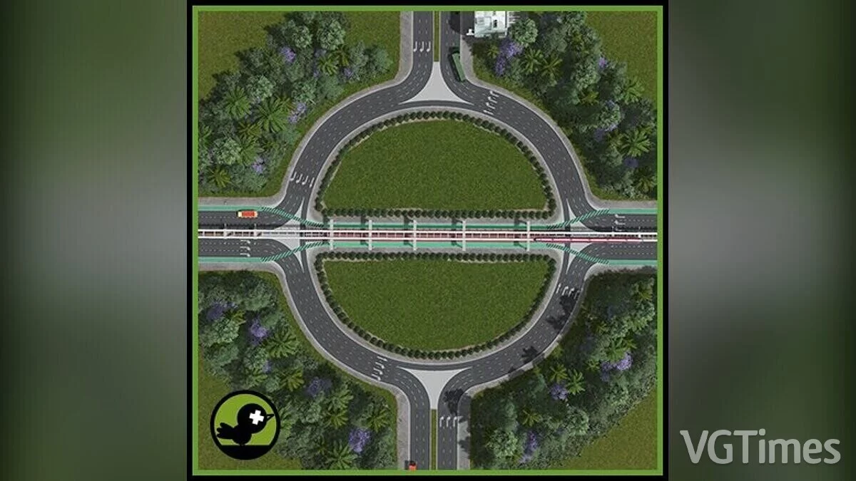 Cities: Skylines — Развязка с монорельсом