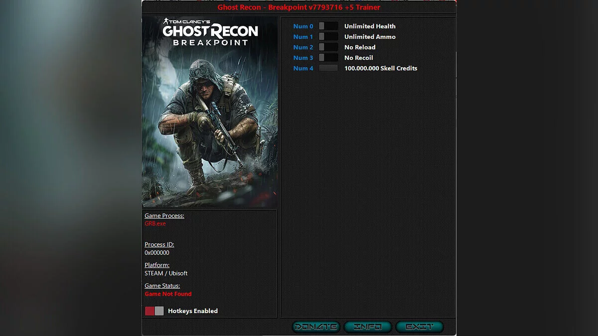 Tom Clancy's Ghost Recon: Breakpoint — Трейнер (+5) [7793716]