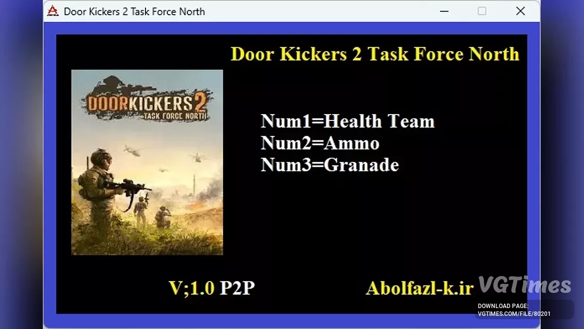 Door Kickers 2: Task Force North — Трейнер (+3) [1.0]