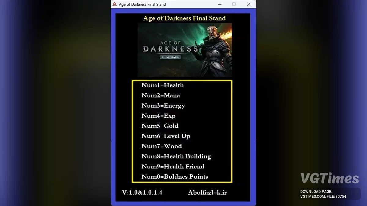Age of Darkness: Final Stand — Трейнер (+7) [1.0 &1.0.1.4]