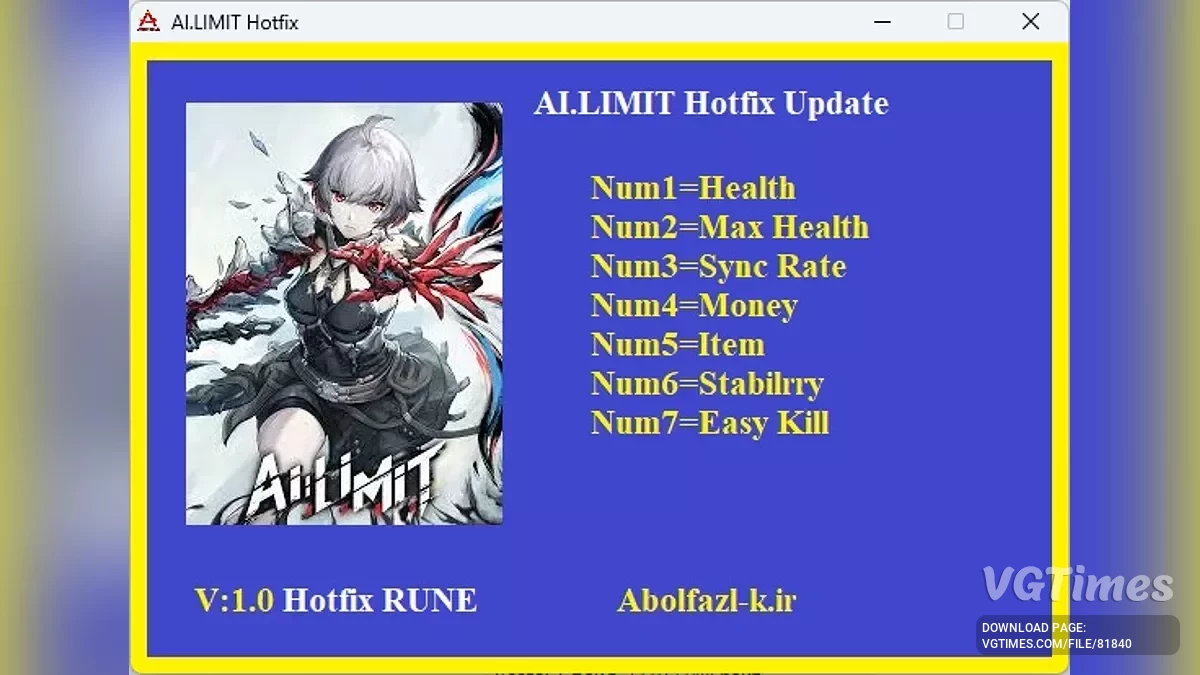 AI Limit — Трейнер (+7) [1.0]