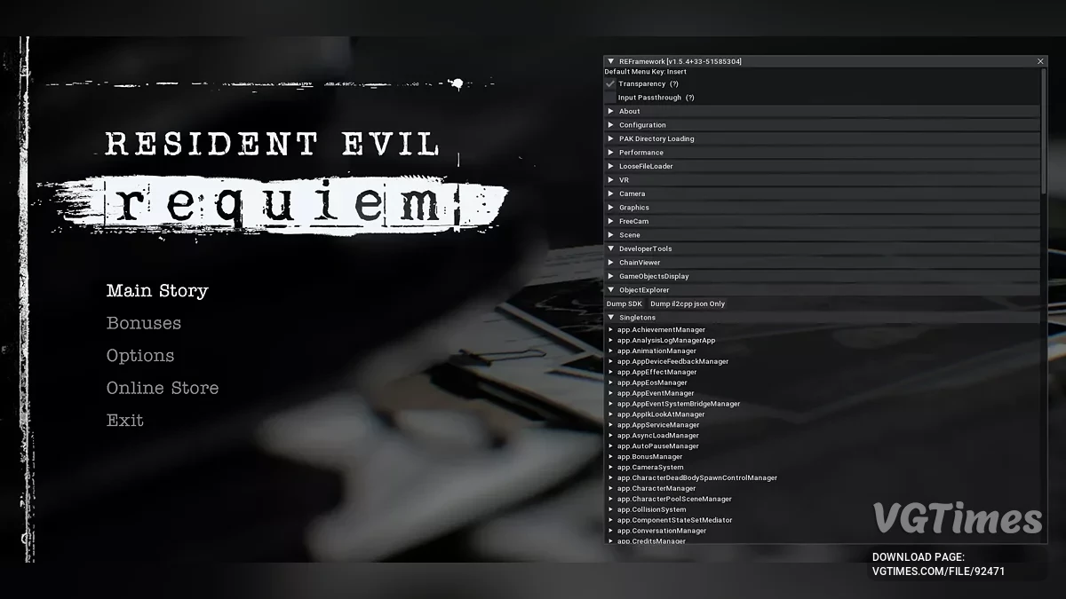 Resident Evil Requiem — REFramework — разблокировка модов и дополнительные возможности