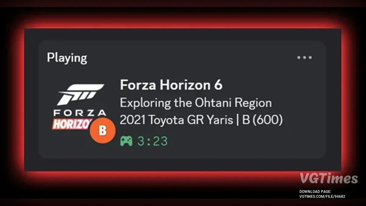 Forza Horizon 6 — Расширенный статус в Discord