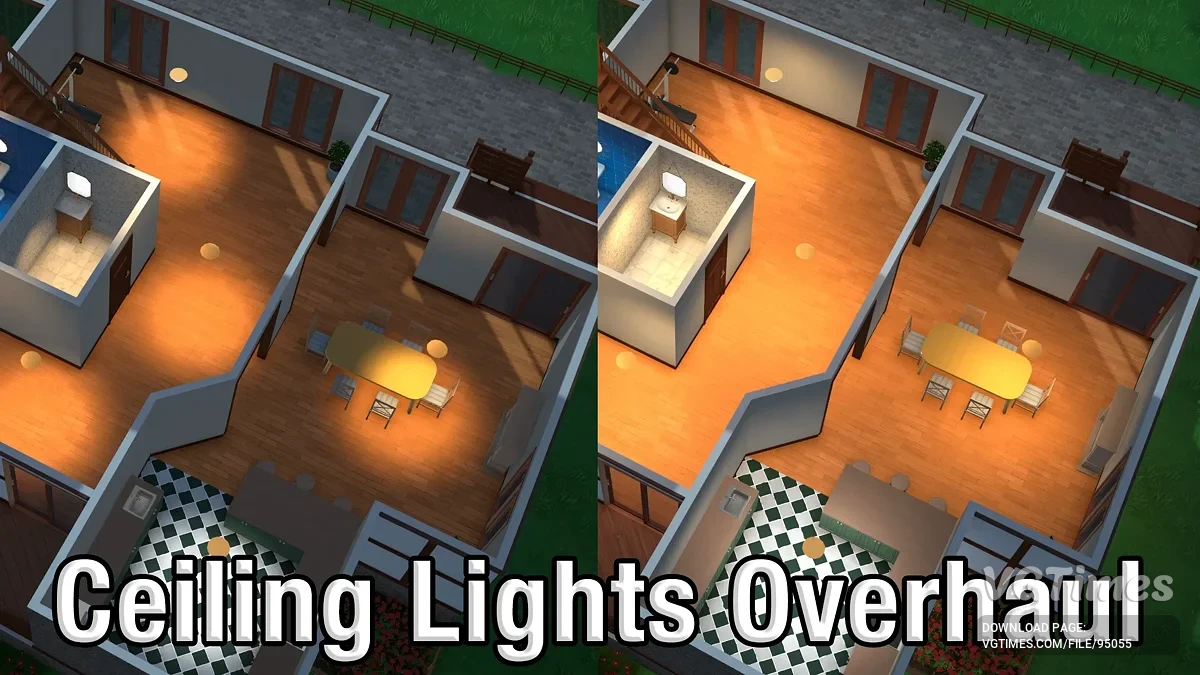 Paralives — Ceiling Lights Overhaul — улучшенное освещение