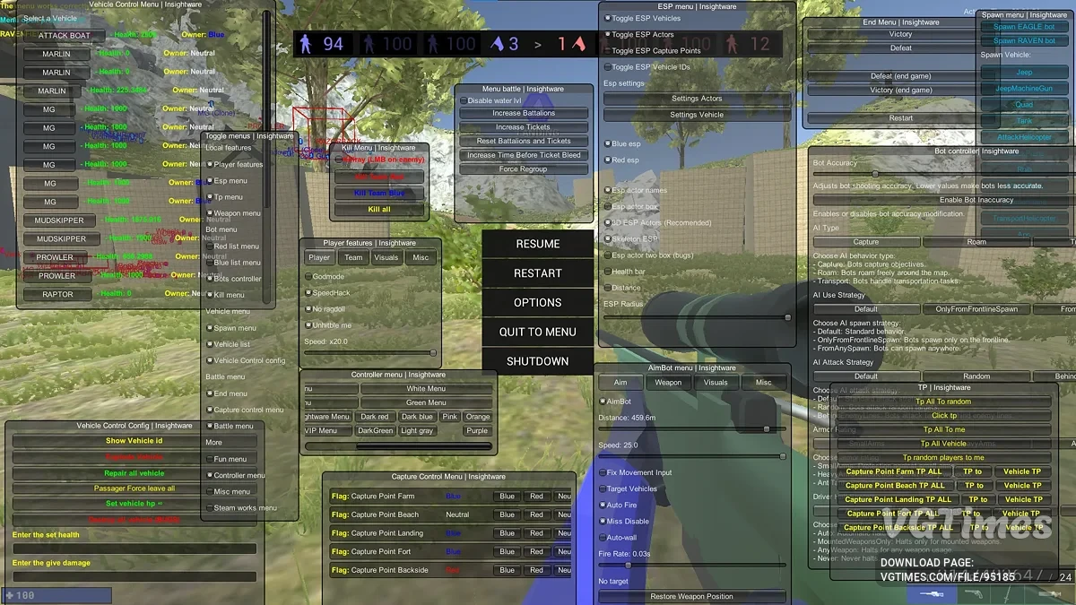 Ravenfield — Трейнер (+25) [UPD: 02.06.2026]
