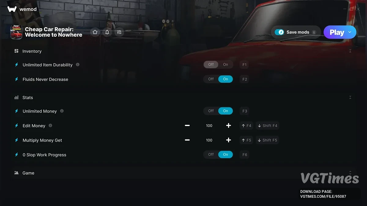 Cheap Car Repair — Трейнер (+7)