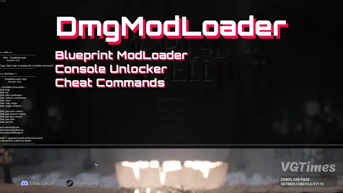 Mortal Shell 2 — Загрузчик модов и чит-консоль (DML - DmgModLoader)