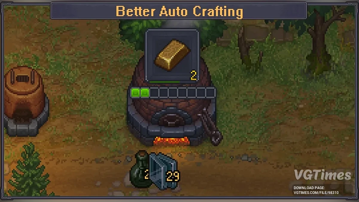 Graveyard Keeper 2 — Better Auto Crafting — автокрафт, сброс предметов и множитель скорости