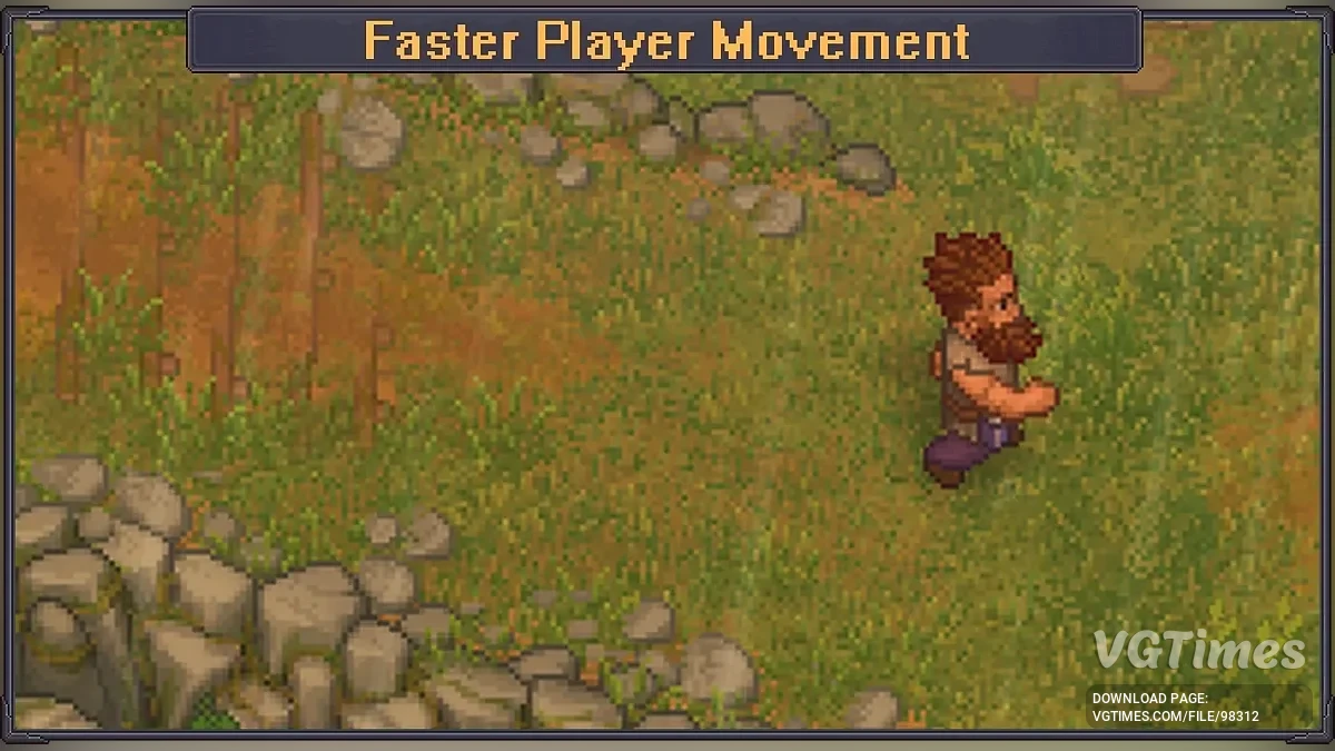 Graveyard Keeper 2 — Faster Player Movement (Walk and Sprint) — увеличение скорости ходьбы, спринт без расхода энергии и режим переключения
