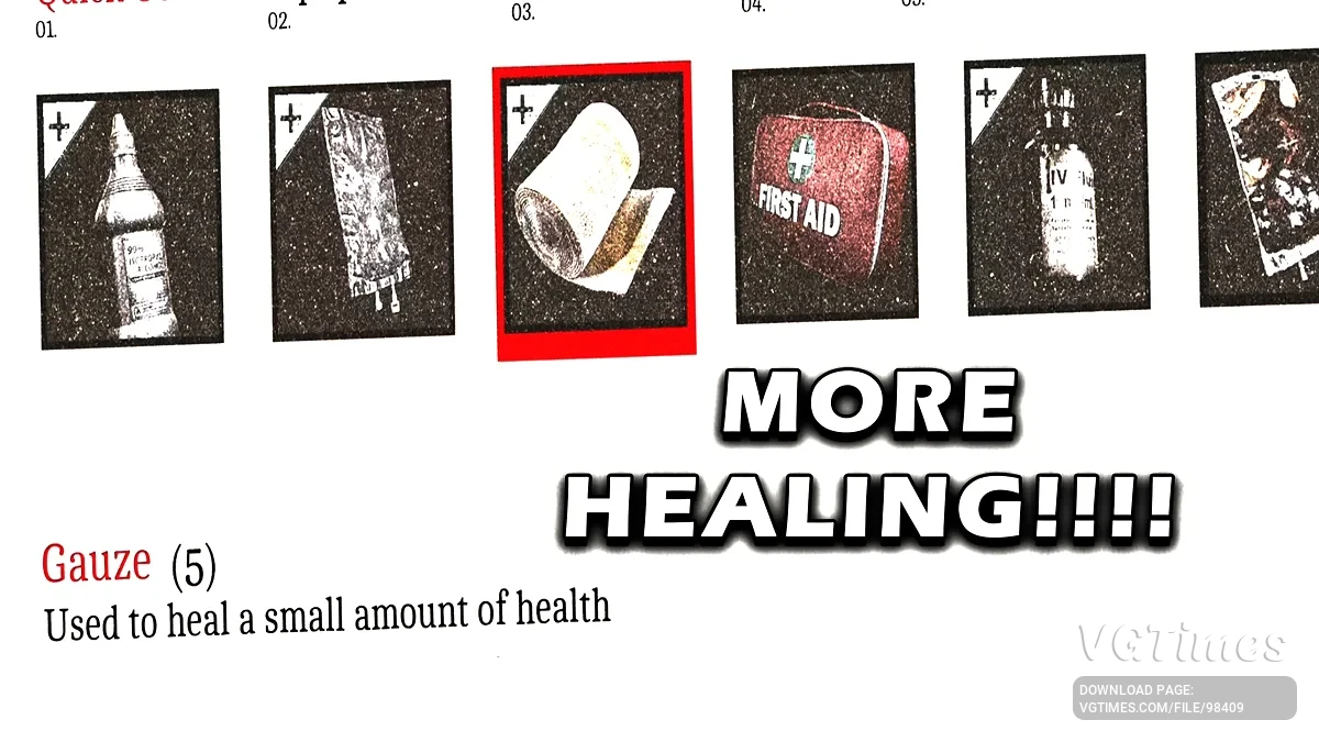 Silent Hill: Townfall — Healing Items Recover More — увеличенная эффективность медикаментов