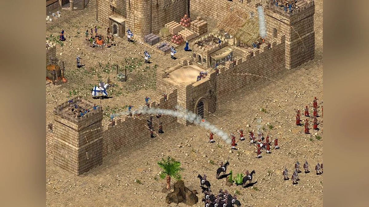 Stronghold Crusader → Stronghold Crusader: Definitive Edition|Stronghold Crusader(2002年PC版・ゲーム画面)|ゲーム画面例(資料画像 1)