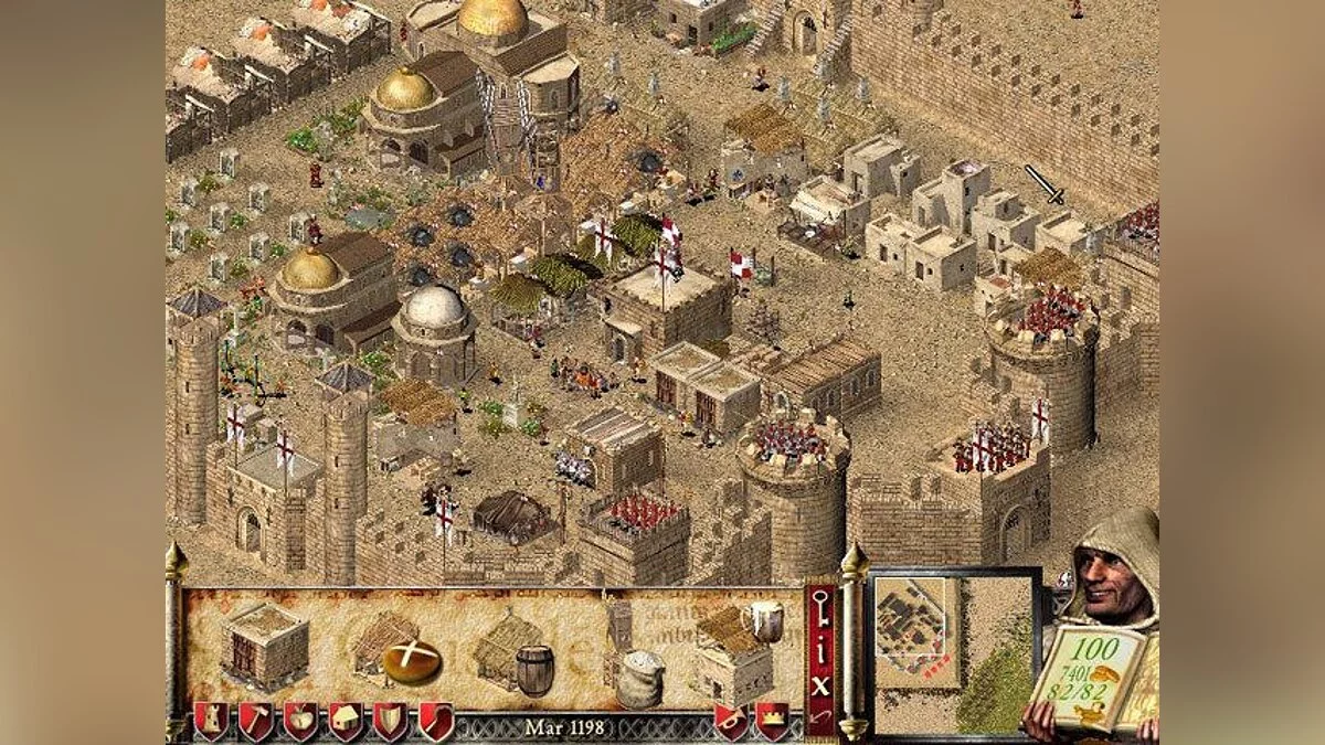 Stronghold Crusader → Stronghold Crusader: Definitive Edition|Stronghold Crusader(2002年PC版・ゲーム画面)|ゲーム画面例(資料画像 2)