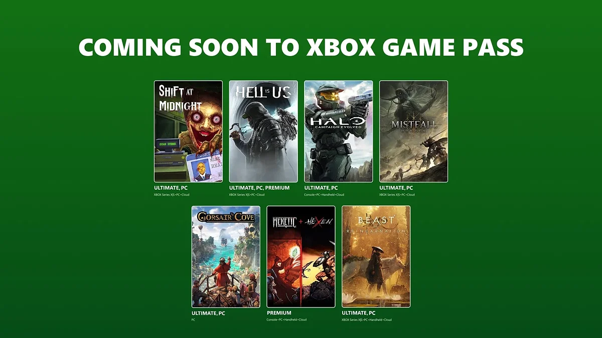 Новые игры в XBOX Game Pass