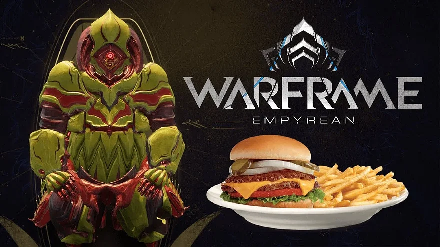 Warframe Empyrean с бургером