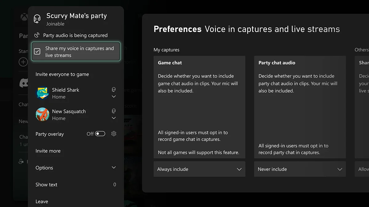 В Xbox Insider появилась возможность записывать голосовой чат в геймплейных клипах