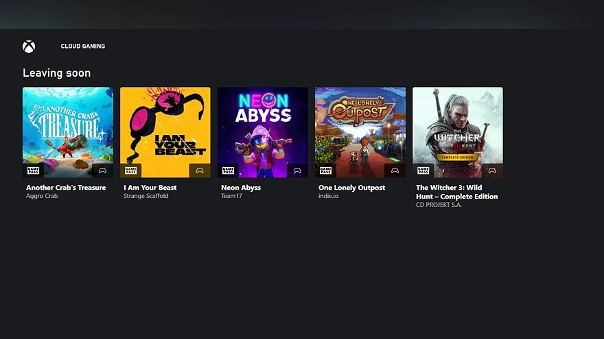 Xbox Cloud Gaming: игры скоро уйдут