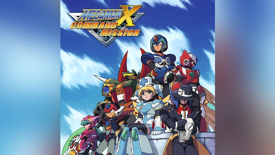 Персонажи Mega Man X: Command Mission на фоне неба