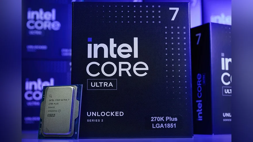Процессор Intel Core Ultra 7 270K Plus и упаковка