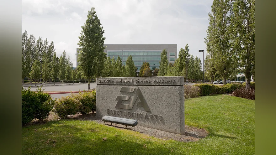 Знак Electronic Arts у главного входа